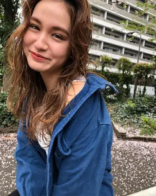 ロング カラー パーマ オーダー  府中のヘアスタイル