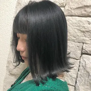 ミディアム カラー ヘアアレンジ メンズ キッズ ネイル マツエク・マツパ 透明感カラー🤎 ゆりのヘアスタイル