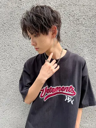 ショート パーマ メンズ ✨【公式】渋谷メンズ サロン BLUCK✨のヘアスタイル