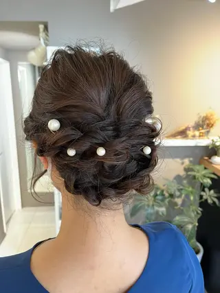 セミロング カラー ヘアアレンジ キッズ ネイル マツエク・マツパ アイブロウ 透明感カラー🤎 ゆりのヘアスタイル