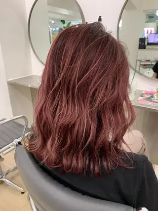 ミディアム カラー Reb_keiji 👑小倉圭司のヘアスタイル