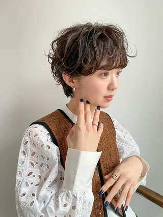 ショート パーマ 菊地 大輔のヘアスタイル