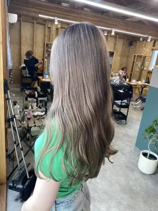 ロング 💕モテベージュ 🧡NANAKO🧡のヘアスタイル