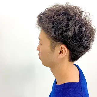 ショート パーマ メンズ 柏メンズカットパーマ NO.1タイチのヘアスタイル