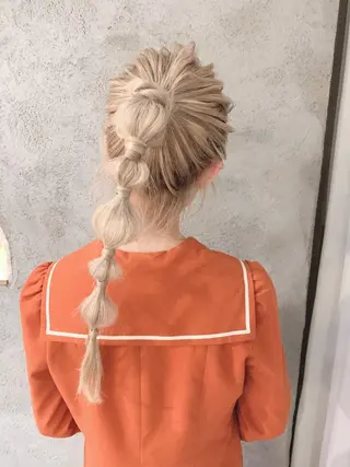 ロング ヘアアレンジ カワシマ セイカのヘアスタイル