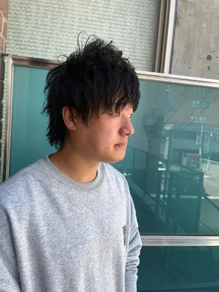 ミディアム カラー パーマ ヘアアレンジ メンズ キッズ ネイル マツエク・マツパ アイブロウ 久木原 ゆりのヘアスタイル