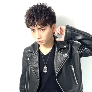 パーマ メンズ 柏メンズカットパーマ NO.1タイチのヘアスタイル