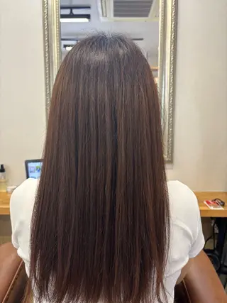 セミロング あん/縮毛矯正 /カラー/表参道のヘアスタイル