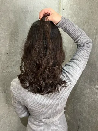 セミロング パーマ 高橋 竜也のヘアスタイル