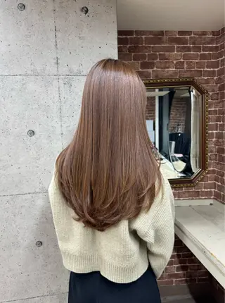 ロング 髪質改善/縮毛矯正/ 超高濃度水素ケアのヘアスタイル