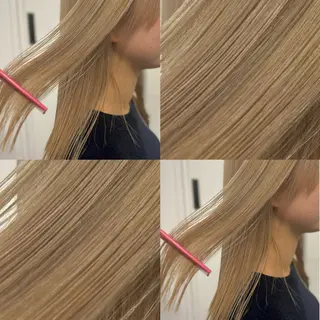 カラー ブリーチカラー/ベー ジュ/Hono🦖のヘアスタイル