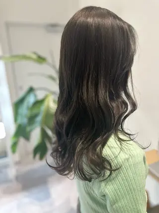セミロング カラー 癖毛改善縮毛矯正 /中山なかやまのヘアスタイル