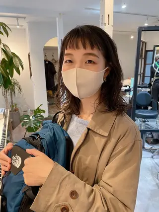 ミディアム カラー 高橋 愛美のヘアスタイル