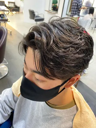 ショート メンズ メンズパーマの達人 / タカシマダイスケのヘアスタイル