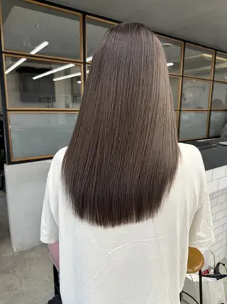 カラー ロング 渋谷ハイトーン/ 髪質改善/梨緒💜のヘアスタイル