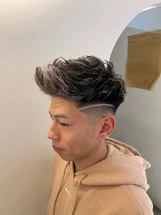 ショート カラー パーマ メンズ 💈men's💈 satoru中目黒のヘアスタイル