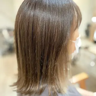 セミロング カラー 柏/春日竜次 /髪質改善縮毛矯正のヘアスタイル