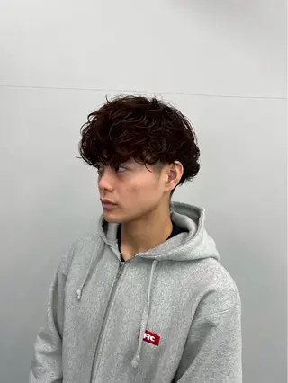 ショート カラー パーマ メンズ 博多メンズヘア特化 ベップハルキのヘアスタイル