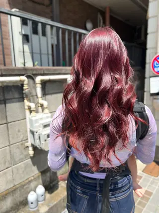ロング カラー 伊藤 栄子のヘアスタイル