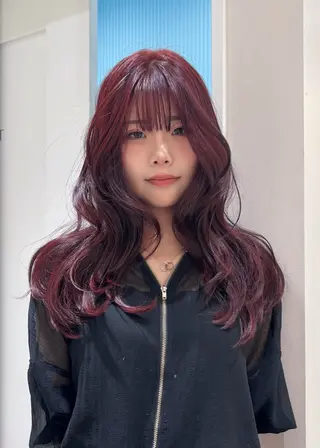 ロング カラー ハイトーン/デザイン 🥣KYOKAのヘアスタイル