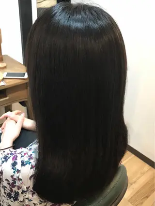 ミディアム 福岡口コミNo1🎀 コテ巻き風パーマ専門のヘアスタイル