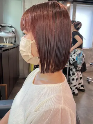 ショート カラー パーマ ヘアアレンジ メンズ キッズ 【縮毛矯正ブリーチ】 MANATO🌈のヘアスタイル