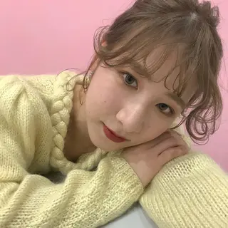 カラー ヘアアレンジ 遠藤 愛莉のヘアスタイル