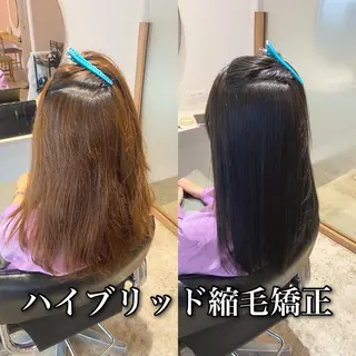 ロング カラー パーマ ブリーチ縮毛矯正/ デサキ ショウヘイのヘアスタイル