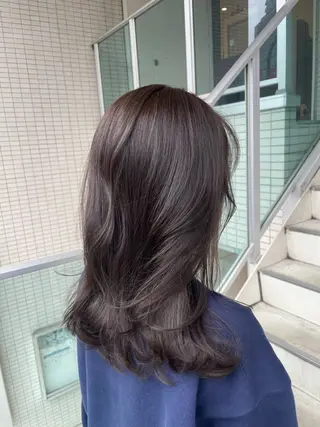 ミディアム カラー 立川・くびれミディ 旬なデザインカラーのヘアスタイル