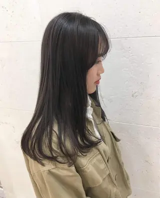 ロング カラー 斉藤 貴也のヘアスタイル