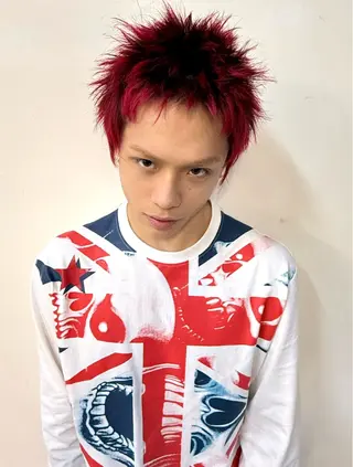 メンズ デザインカラー⭐︎★ 🐆hyo🐆のヘアスタイル