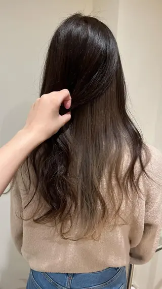 ロング カラー ヘアアレンジ 永井 亜実のヘアスタイル