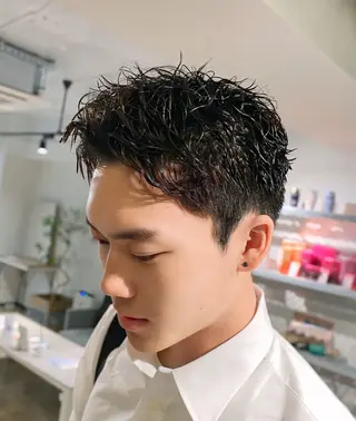 ショート パーマ メンズ メンズパーマ 特化/中川拓也のヘアスタイル