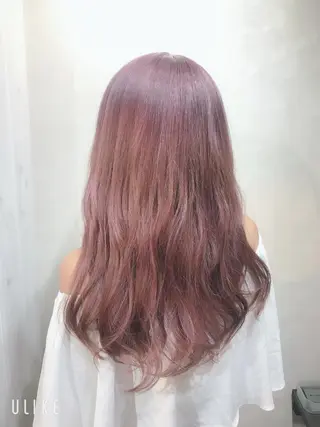ロング カラー 岩谷/ブリーチ 🪽透明感カラーのヘアスタイル