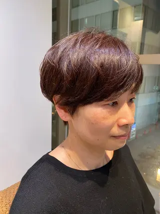 ショート カラー 新宿 / Aujua ｿﾑﾘｴ🫧森田涼介のヘアスタイル