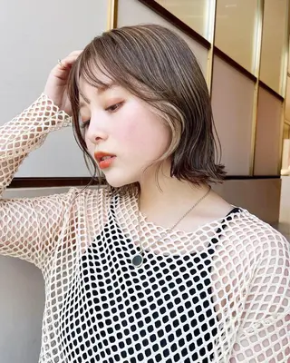 ショート カラー レイヤー専門家 ダブルカラー修のヘアスタイル