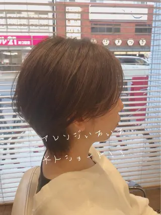 ショート カラー アザマ　ヤスカツ _rosso 川口のヘアスタイル