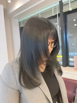 ロング ﾚｲﾔｰ🩵透明感 ೀユイ🌙のヘアスタイル
