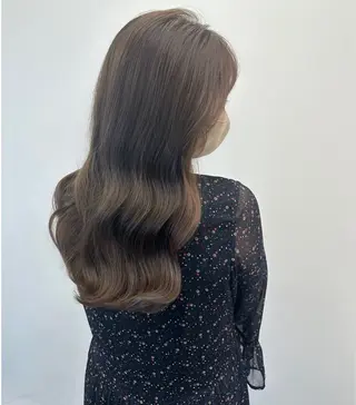 ロング カラー 松田 宗のヘアスタイル