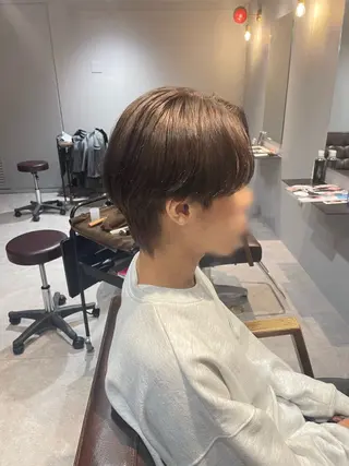 カラー メンズ Mimi🎀ブリーチ なし透明感 Ｗカラーのヘアスタイル