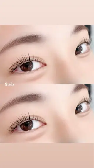 マツエク・マツパ Stella🤍 【eyesalon】のマツエク・マツパデザイン