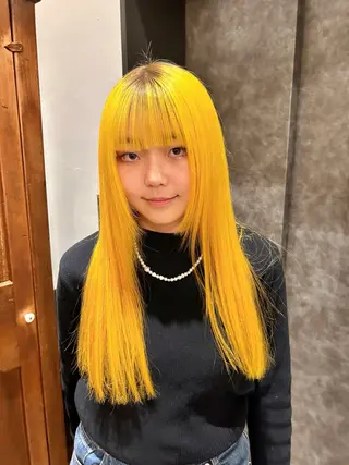 ロング カラー ショート/ウルフ ハイトーン/カイセイのヘアスタイル