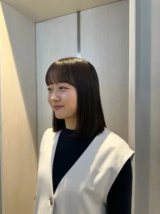 ミディアム さとう あやかのヘアスタイル