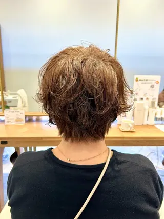 ショート パーマ 佐藤 悠生 メンズパーマ.カットのヘアスタイル