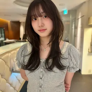 ロング ハッシュカット/四条 烏丸/寺本弘樹のヘアスタイル