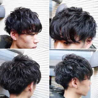 ショート パーマ メンズ ✨️眉毛、派手髪、 ハイトーンShinの眉毛・アイブロウイメージ