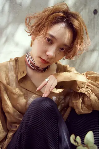 ショート カラー パーマ kazuki iconのヘアスタイル