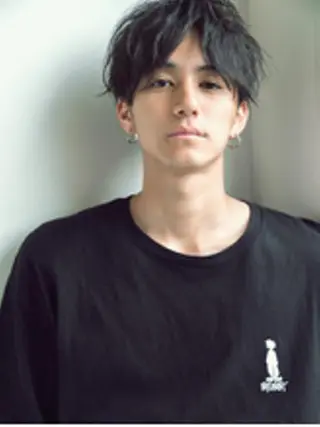 ショート カラー パーマ メンズ ババ リョウゴのヘアスタイル