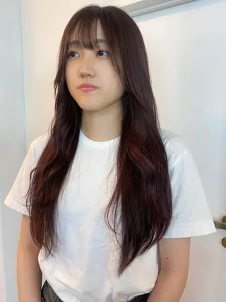 ロング カラー ichika/福岡 /透明感カラー🤎のヘアスタイル