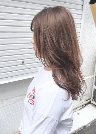 セミロング カラー ✨うるツヤ髪質改善✨ 林 大樹のヘアスタイル